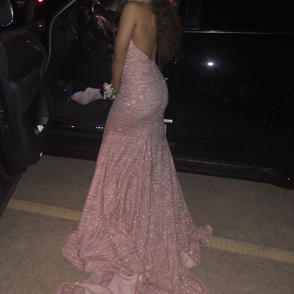 jovani pink sequin dress